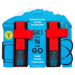Porte-skis et bâtons de ski SKI-N-GO Rouge Taille S